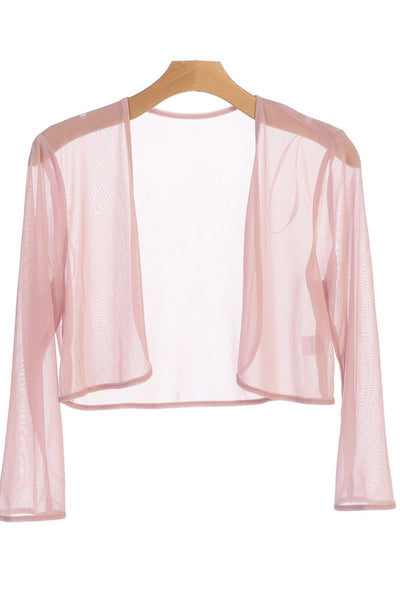Formal Chiffon Bolero Evening Jacket - The Dress Outlet