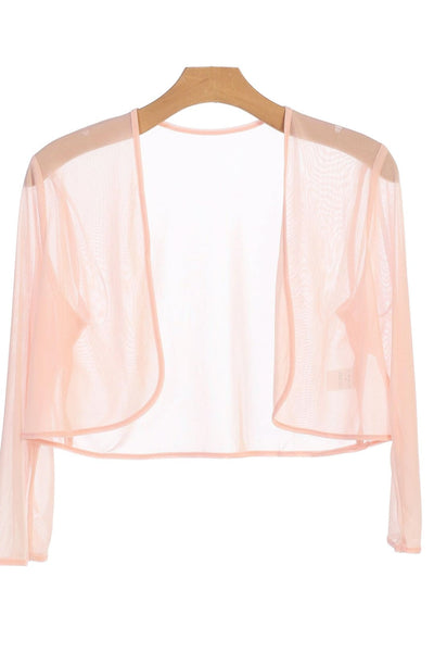 Formal Chiffon Bolero Evening Jacket - The Dress Outlet