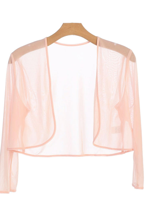 Formal Chiffon Bolero Evening Jacket - The Dress Outlet