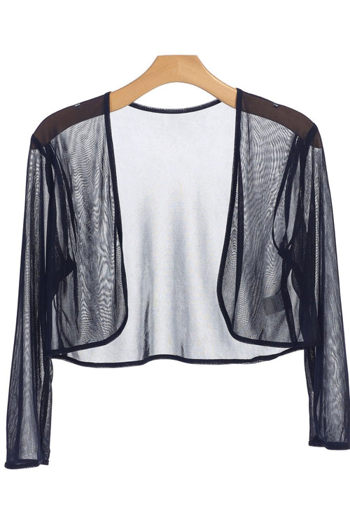 Formal Chiffon Bolero Evening Jacket - The Dress Outlet