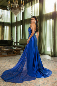 Formal Dress Asymmetric Neck Sheath Gala Gown By May Queen MQ2150 - Dress