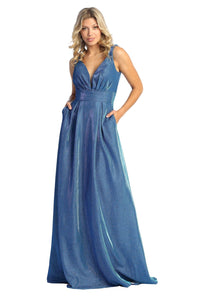 Formal Dress Long - ROYAL BLUE / 4