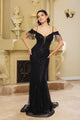Formal Dress Plunging V-Neck Sheath Evening Gown By Royal Queen RQ8197 - Dress
