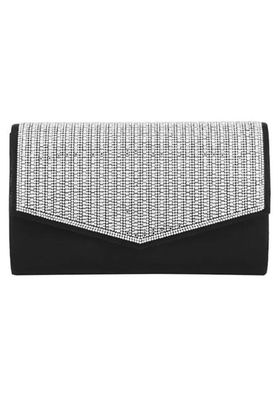 Formal Dress Shops HBG-105036 Rhinestone Studded Envelope Clutch Bag - Accessories