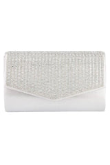 Formal Dress Shops HBG-105036 Rhinestone Studded Envelope Clutch Bag - Accessories