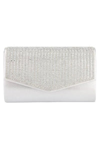 Formal Dress Shops HBG-105036 Rhinestone Studded Envelope Clutch Bag - Accessories