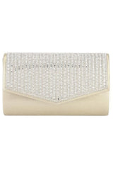 Formal Dress Shops HBG-105036 Rhinestone Studded Envelope Clutch Bag - Accessories