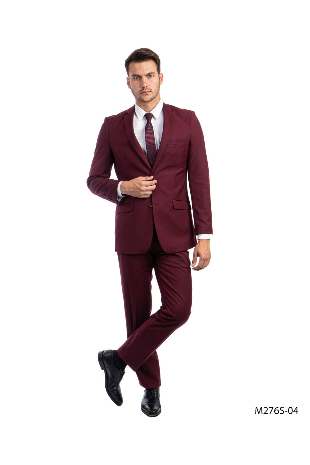 Ultra Slim Fit Two Piece Men’s Solid Suit - Mens Suits