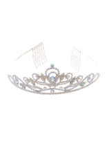 Formal Dress Shops T-1525 Quince Rhinestone Crown Tiara With Comb