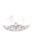 Formal Dress Shops T-1525 Quince Rhinestone Crown Tiara With Comb - Accessories