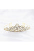 Formal Dress Shops T-1525 Quince Rhinestone Crown Tiara With Comb - Accessories