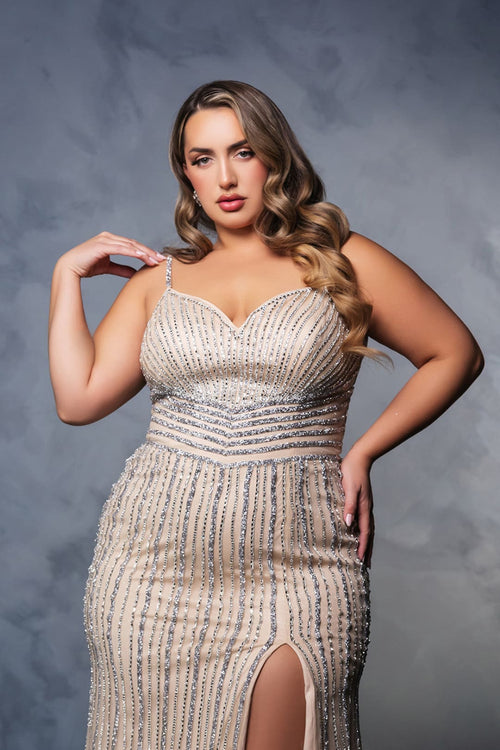 Formal Dress Sweetheart Beaded Sheath Gala Gown By Royal Queen RQ8169 - Dress