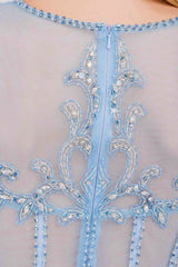 Formal Dress V-Neck Embroidery Pageant Gown By Amelia Couture AG0111 - Dress
