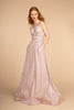 Formal Evening Gown With Pockets - BABY PINK / XS