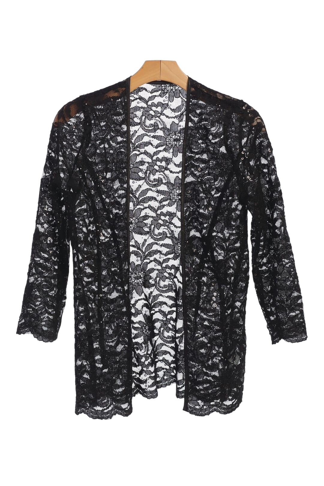 Formal Lace Scallop Edge Jacket - The Dress Outlet