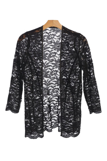 Formal Lace Scallop Edge Jacket - The Dress Outlet