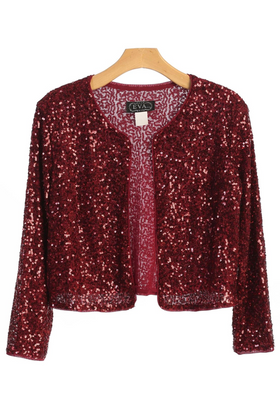 Eva USA 3395 Formal Sequins Bolero Evening Jacket