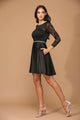 Eva USA 3427 Long Sleeve Beaded Cocktail Graduation Dress - Cocktail Dress