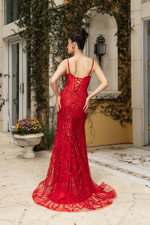 Gala Dress Sweetheart High Slit Evening Gown By Royal Queen RQ8114 - Dress