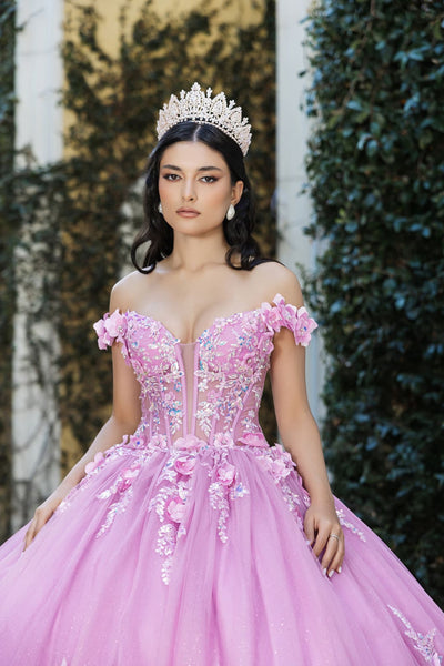 Gala Gown Off Shoulder Sheer Corset Prom Dress By Layla K LK262 - Dress