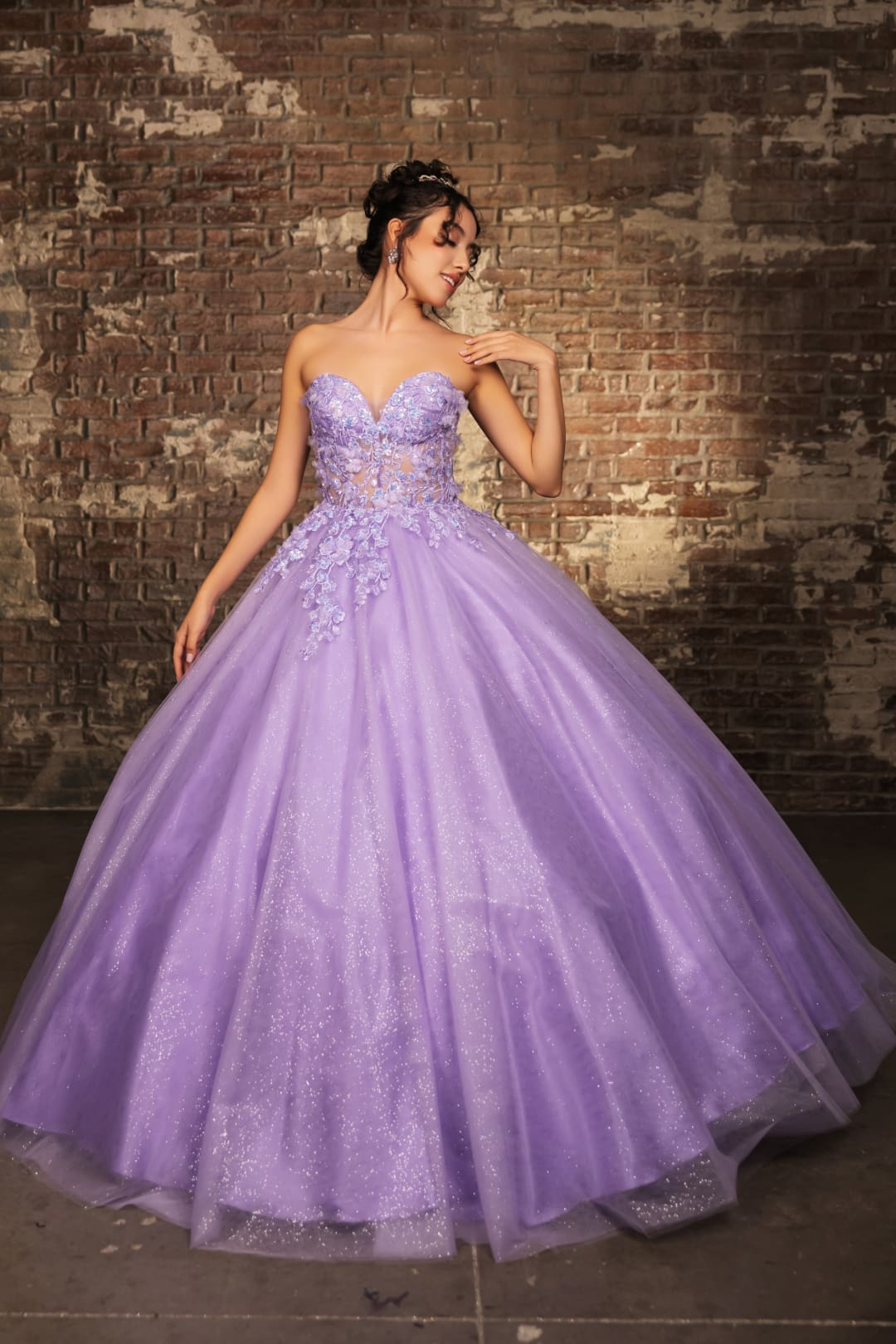 Sweet 16 Birthday Party Dress in Lilac Style Lk237 Ball Gown