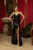 Gala Night Dress Backless Bodycon Gown V- Neck Mermaid By May Queen MQ2112 - BLACK / 2 - Dress