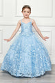 Girls 3D Butterfly Cape Ball Gown by Bella Princess PK1001