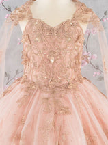 Girls 3D Butterfly Sleeveless Cape Gown by Elizabeth K GK114
