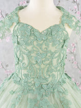 Girls 3D Butterfly Sleeveless Cape Gown by Elizabeth K GK114