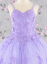 Girls 3D Butterfly Sleeveless Cape Gown by Elizabeth K GK114