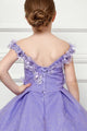 Girls 3D Floral Glitter Cloak Ball Gown by Bella Princess PK1002