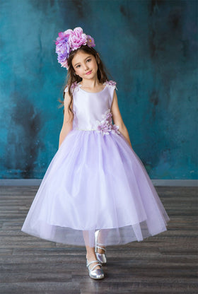 Calla D802 3D Floral Sleeveless Girls Dress