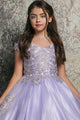 Girls Applique Off Shoulder Gown by Bella Princess C338