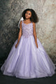Girls Sequin Applique Sleeveless Gown by Bella Princess C337