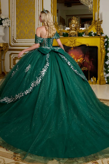 Elizabeth K Off Shoulder Ball Gown GL3636