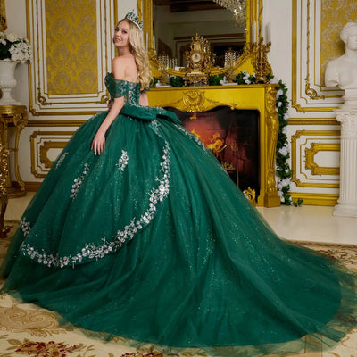 Elizabeth K Off Shoulder Ball Gown GL3636