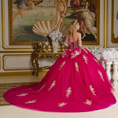 Elizabeth K Strapless Corset Ball Gown GL3641