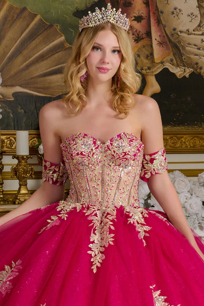 Elizabeth K Strapless Corset Ball Gown GL3641