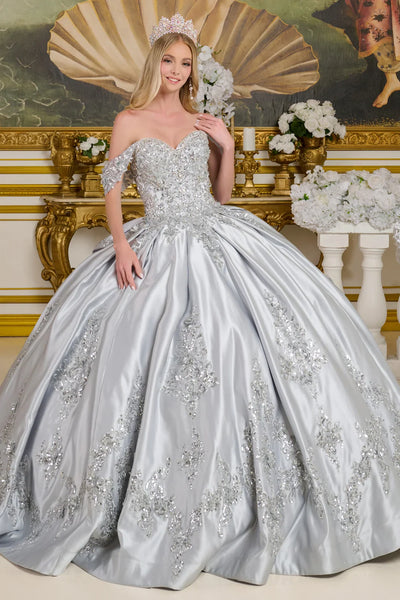 Elizabeth K Satin Sweetheart Ball Gown GL3643