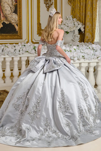 Elizabeth K Satin Sweetheart Ball Gown GL3643