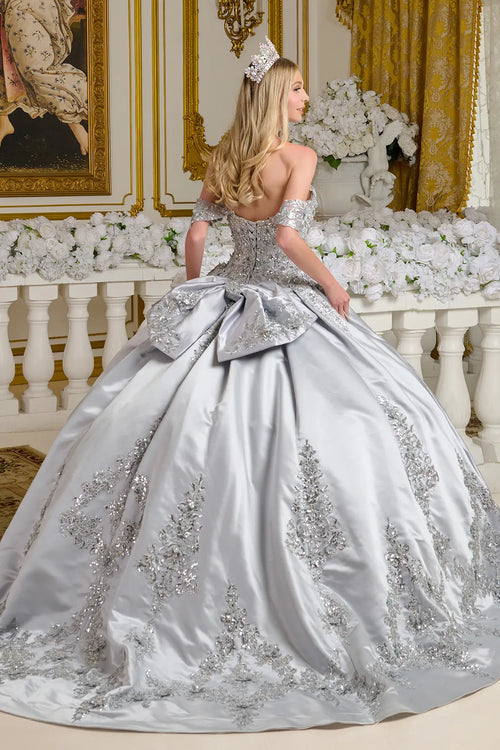 Elizabeth K Satin Sweetheart Ball Gown GL3643