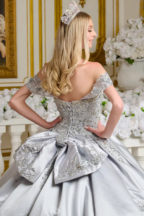 Elizabeth K Satin Sweetheart Ball Gown GL3643