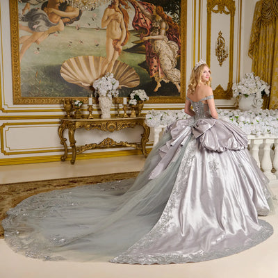 Elizabeth K Off Shoulder Ball Gown GL3652