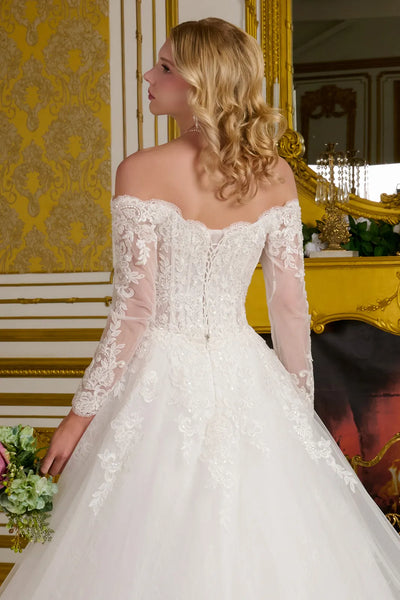 Off Shoulder Bridal Gown by Elizabeth KGL3653