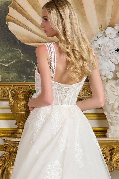 Sleeveless Bridal Overskirt Gown by Elizabeth KGL3654