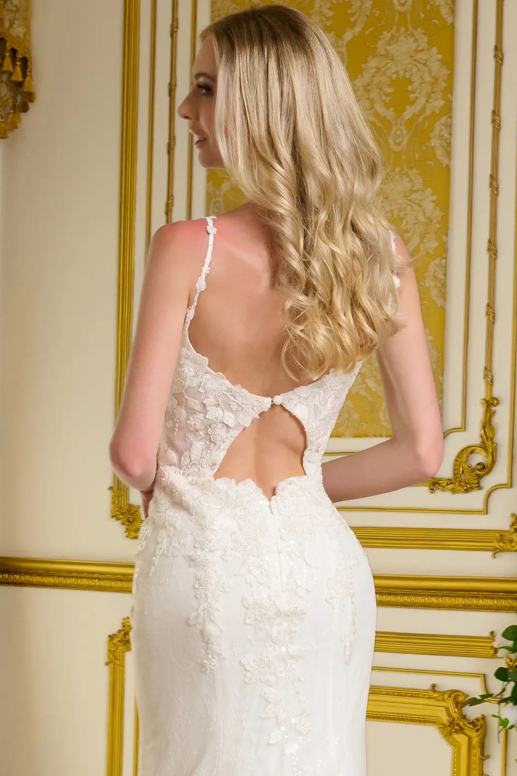 Fitted Sleeveless Bridal Gown by Elizabeth KGL3658