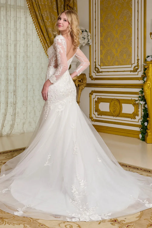 Long Sleeve Mermaid Gown by Elizabeth KGL3659