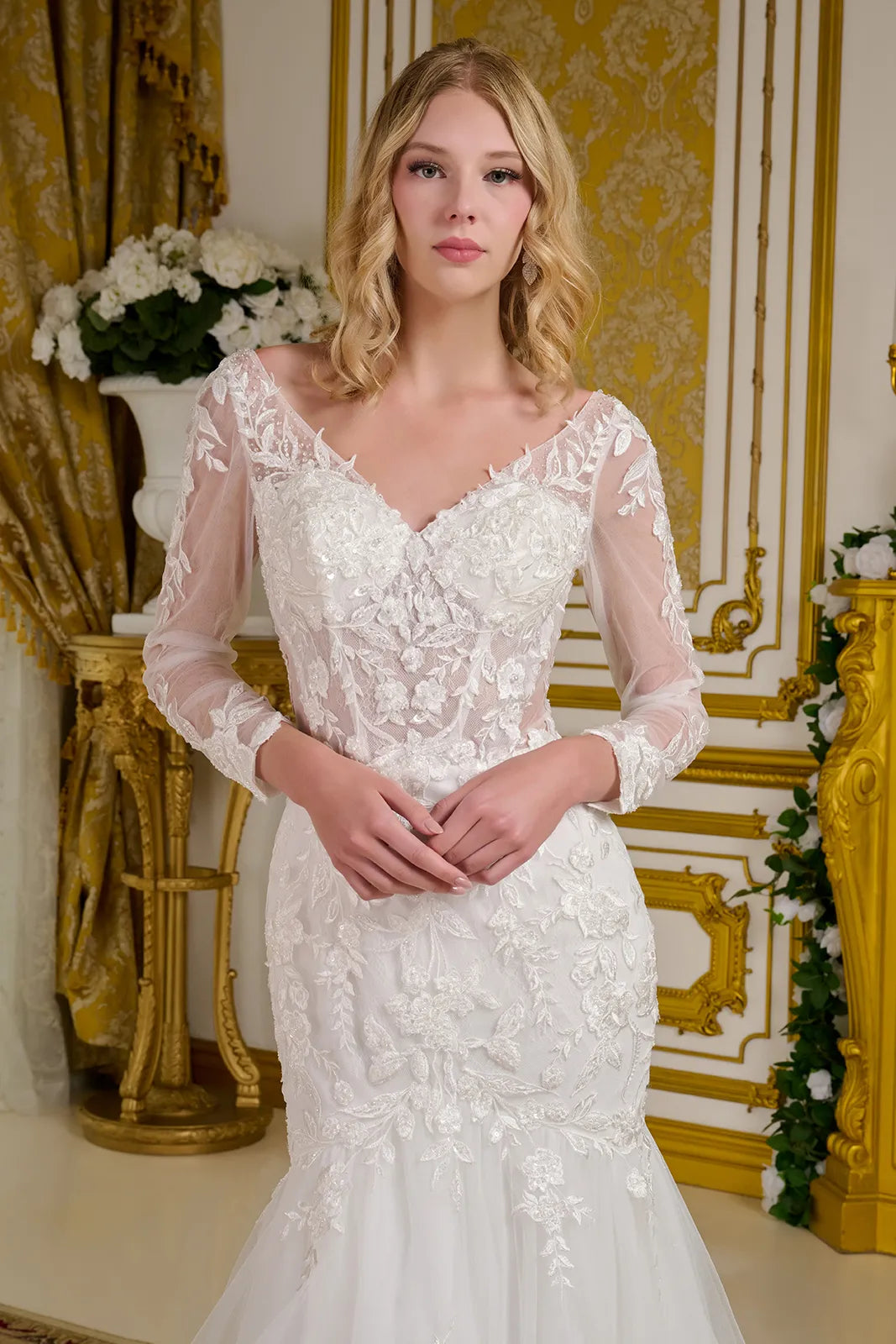 Long Sleeve Mermaid Gown by Elizabeth KGL3659