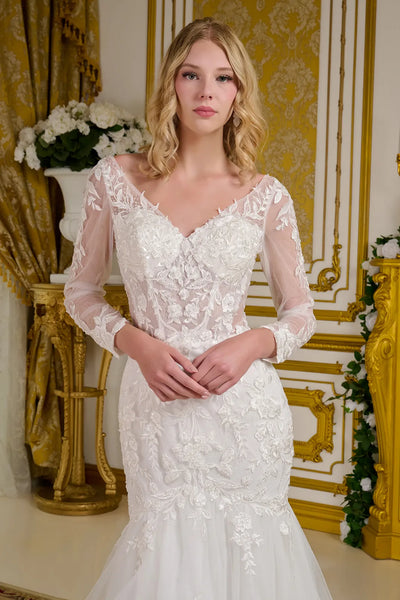 Long Sleeve Mermaid Gown by Elizabeth KGL3659