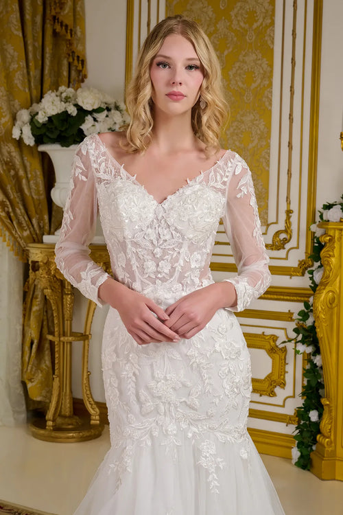 Long Sleeve Mermaid Gown by Elizabeth KGL3659